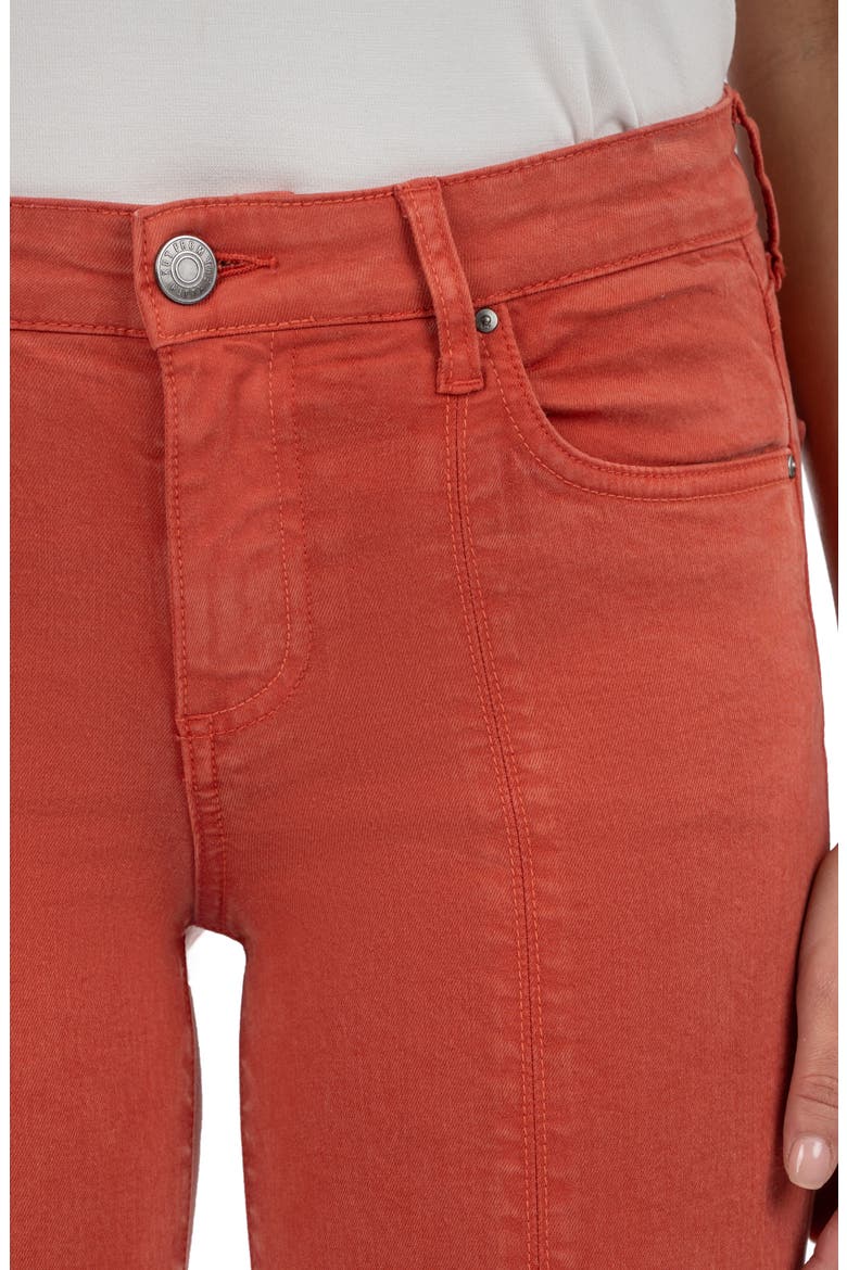 Amy Seamed Mid Rise Crop Slim Jeans, Alternate, color, CLAY JM
