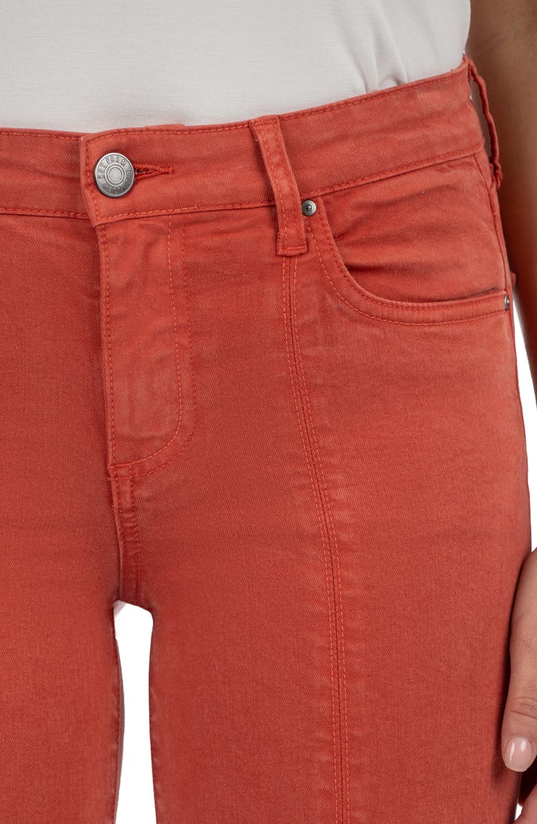 KUT from the Kloth Amy Seamed Mid Rise Crop Slim Jeans, Alternate, color, Clay Jm