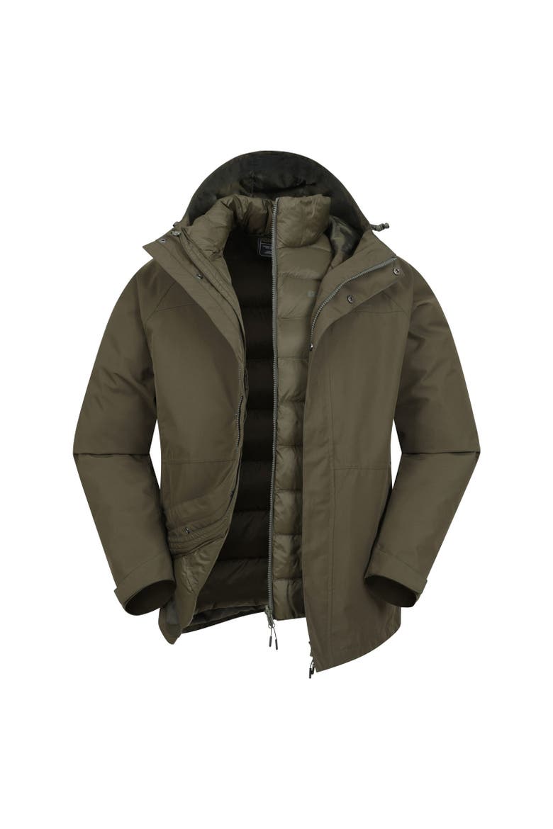Alaskan 3 in 1 Waterproof Jacket, Main, color, Khaki