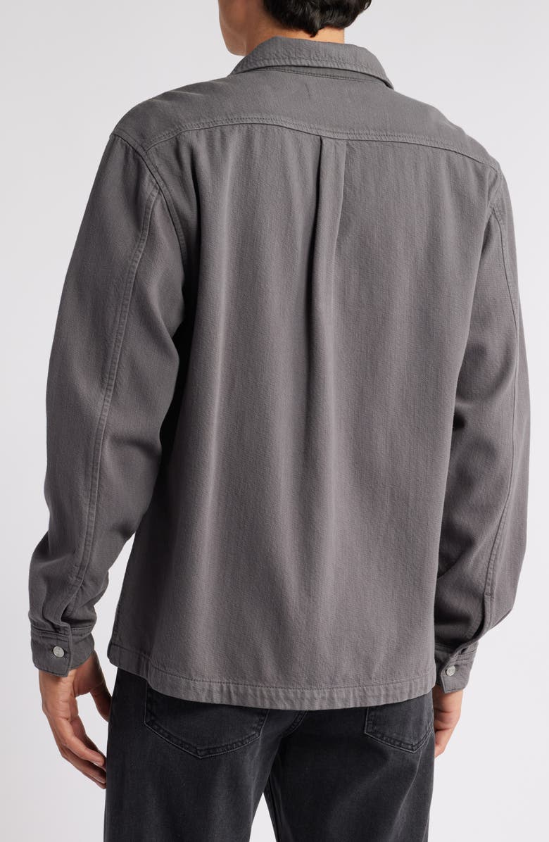 FRAME Textured Terry Double Pocket Overshirt, Alternate, color, 