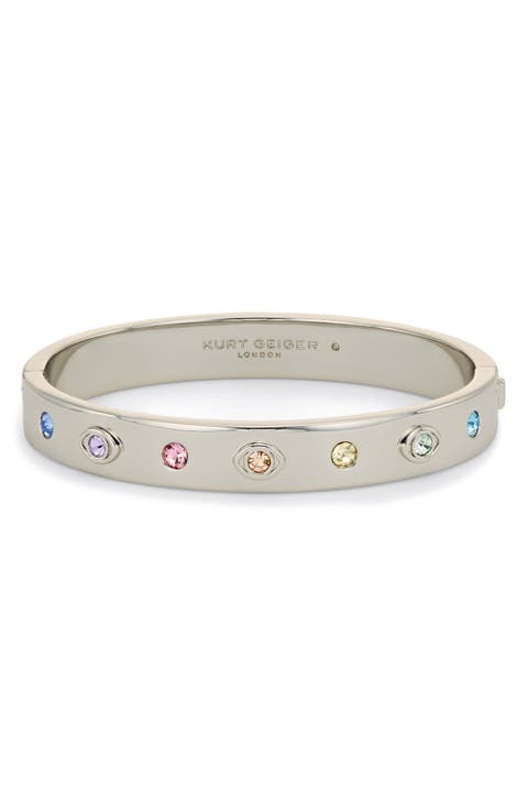 Evil Eye Hinged Bracelet