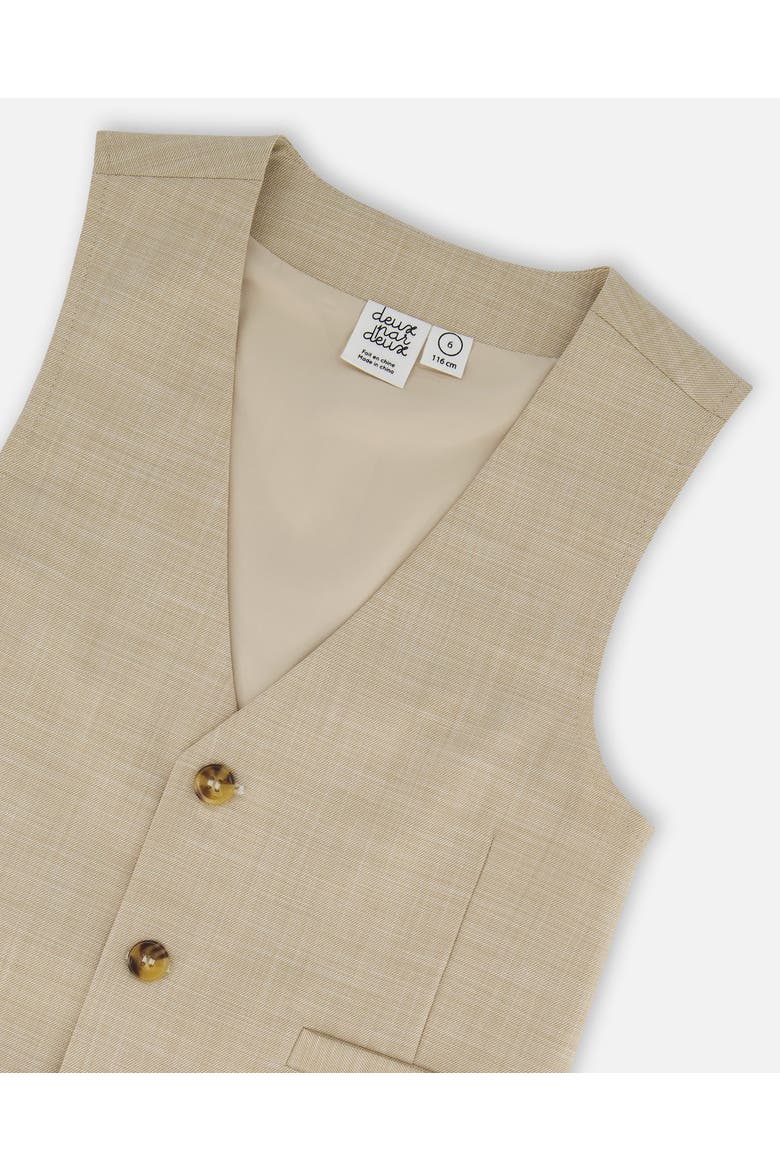 Sleveless Elegant V-Neck Vest, Alternate, color, Beige