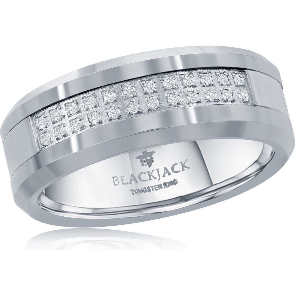 Blackjack Cz Pavé Ring In Silver