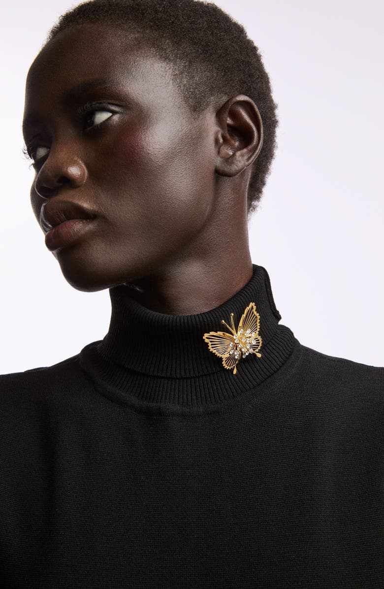 Susan Caplan 1980s Vintage Monet Butterfly Brooch, Alternate, color, Monet Butterfly