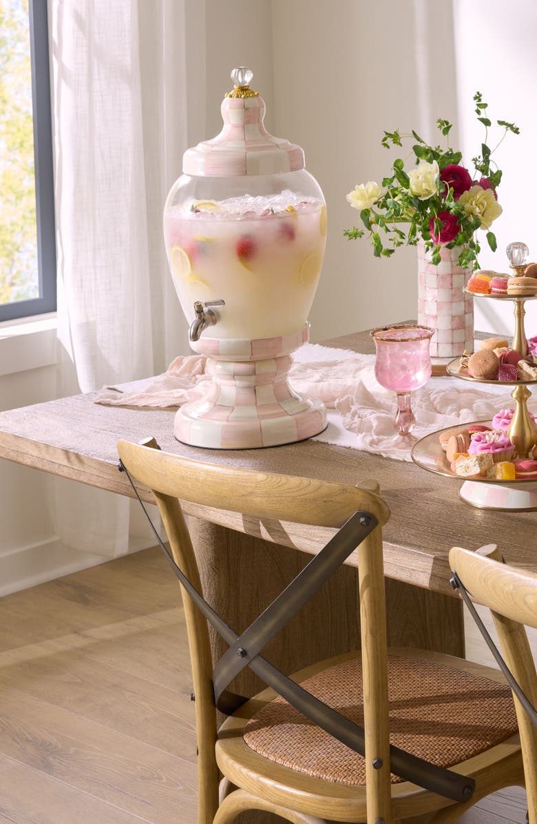 MACKENZIE CHILDS Rosy Check<sup>®</sup> Beverage Dispenser, Alternate, color, Rosy