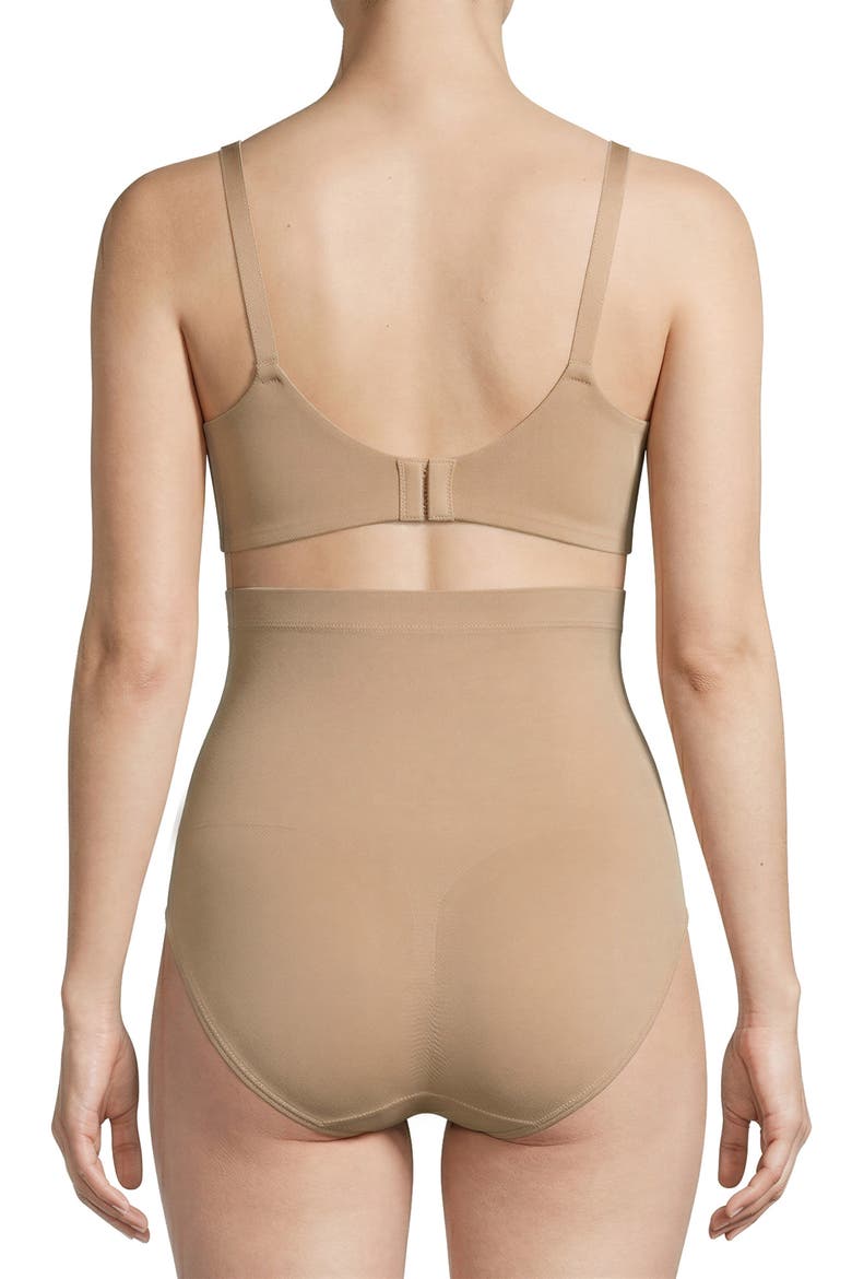 2-Pack Contour Flex High Waist Shaping Briefs, Alternate, color, CLAY/ BLACK