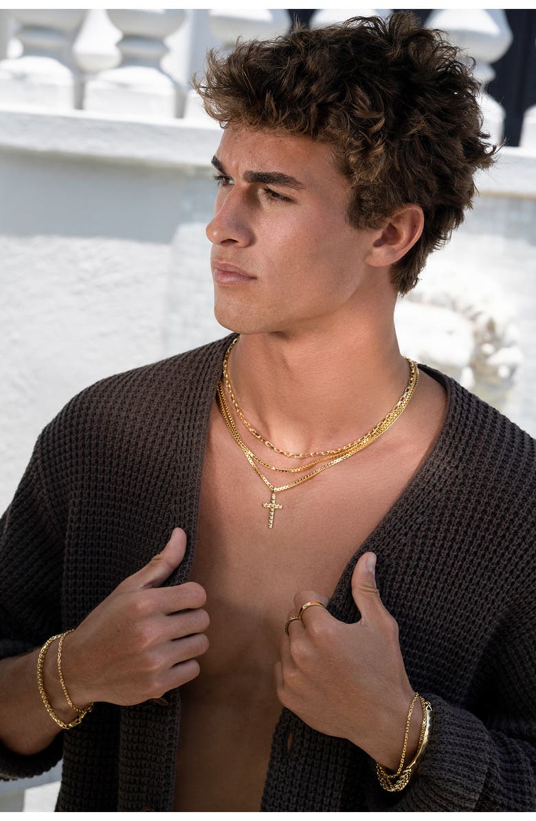 Bony Levy Men's Box Chain Necklace, Alternate, color, 