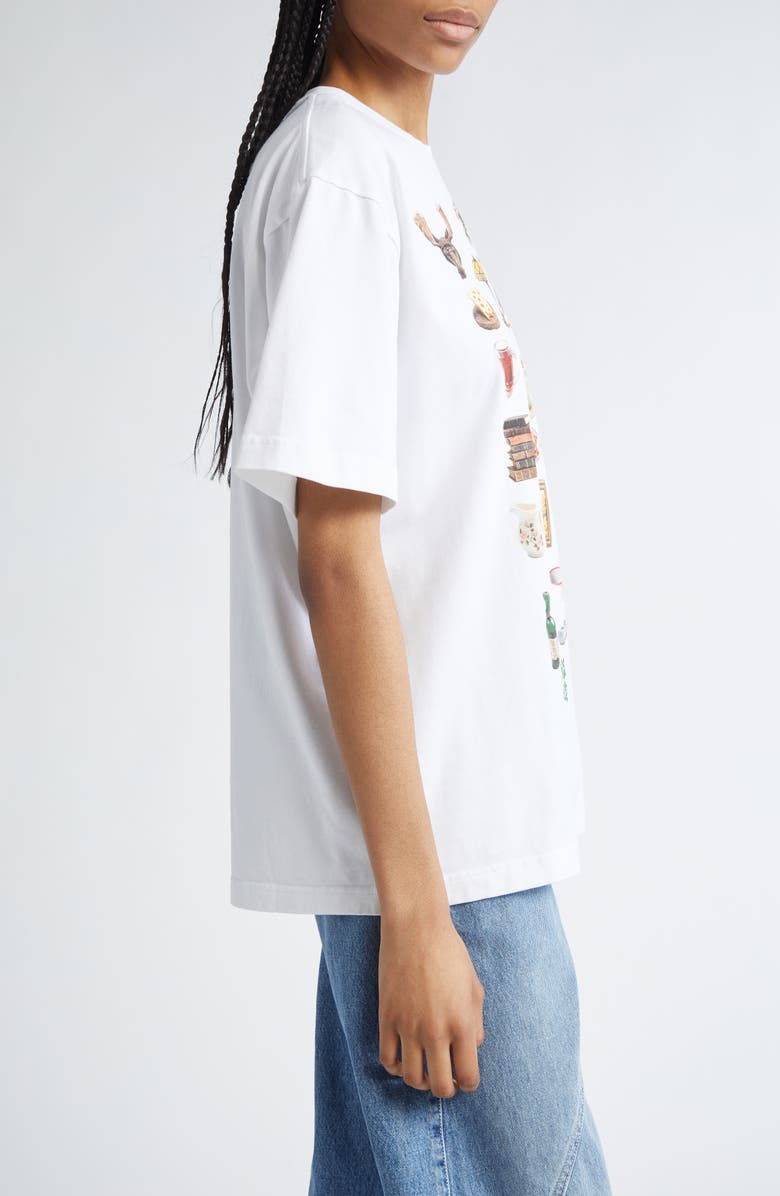 JW Anderson Diorama Oversize Cotton Graphic T-Shirt, Alternate, color,