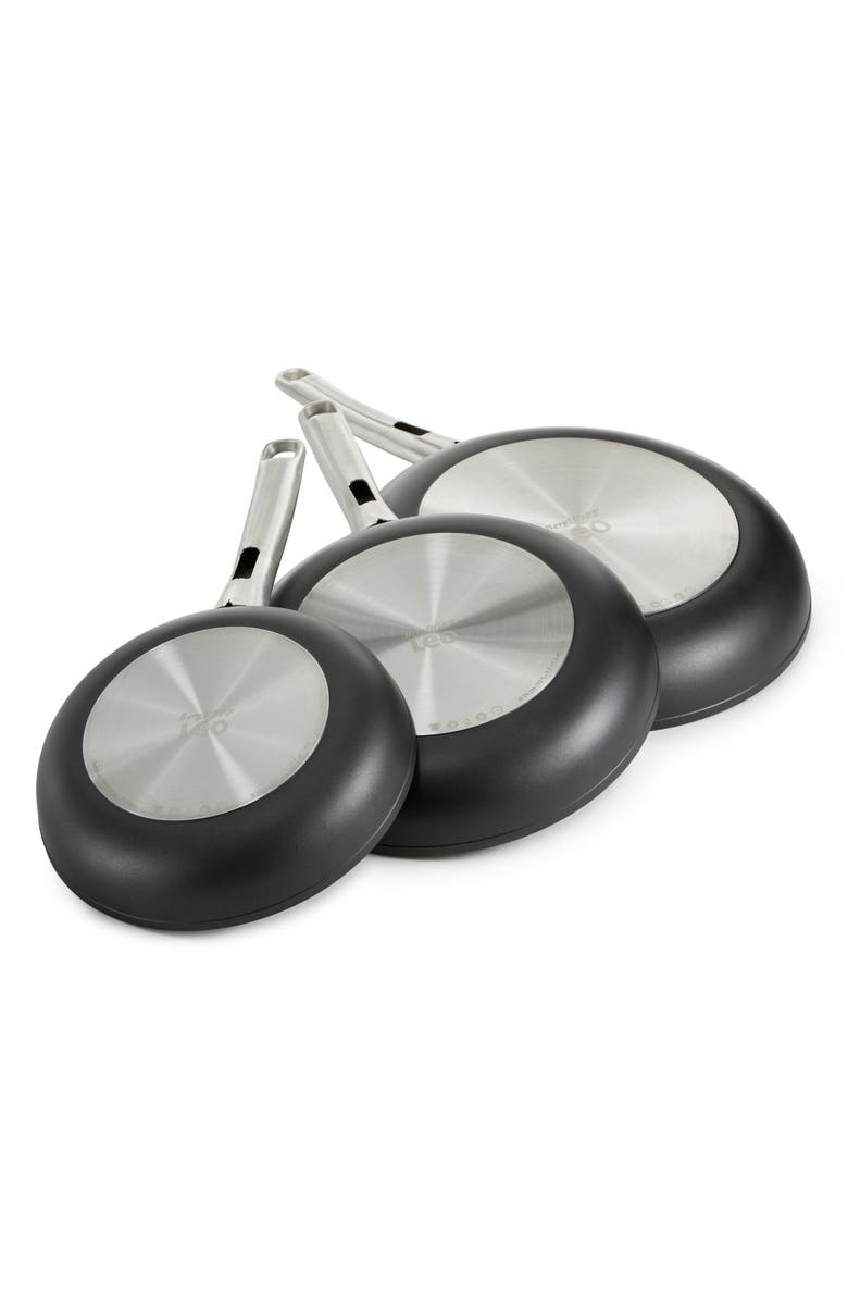 BergHOFF Set of 3 Graphite Non-Stick Frying Pan Set, Alternate, color, Black