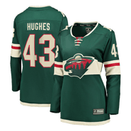 FANATICS Women's Fanatics Quinn Hughes Green Minnesota Wild Home Breakaway Jersey