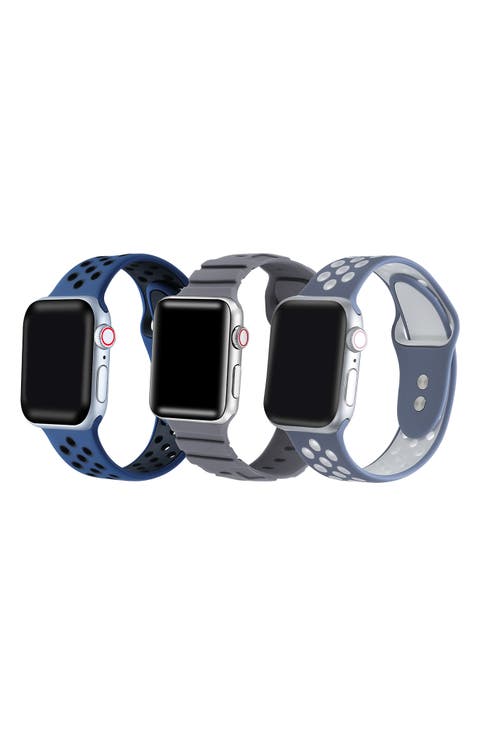 Assorted 3-Pack Silicone Apple Watch® Watchbands