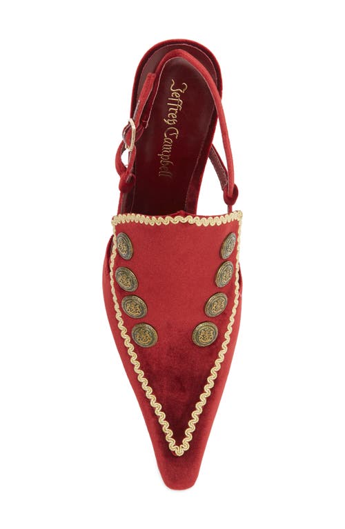 Jeffrey Campbell Troubadour Slingback Pump In Burgundy