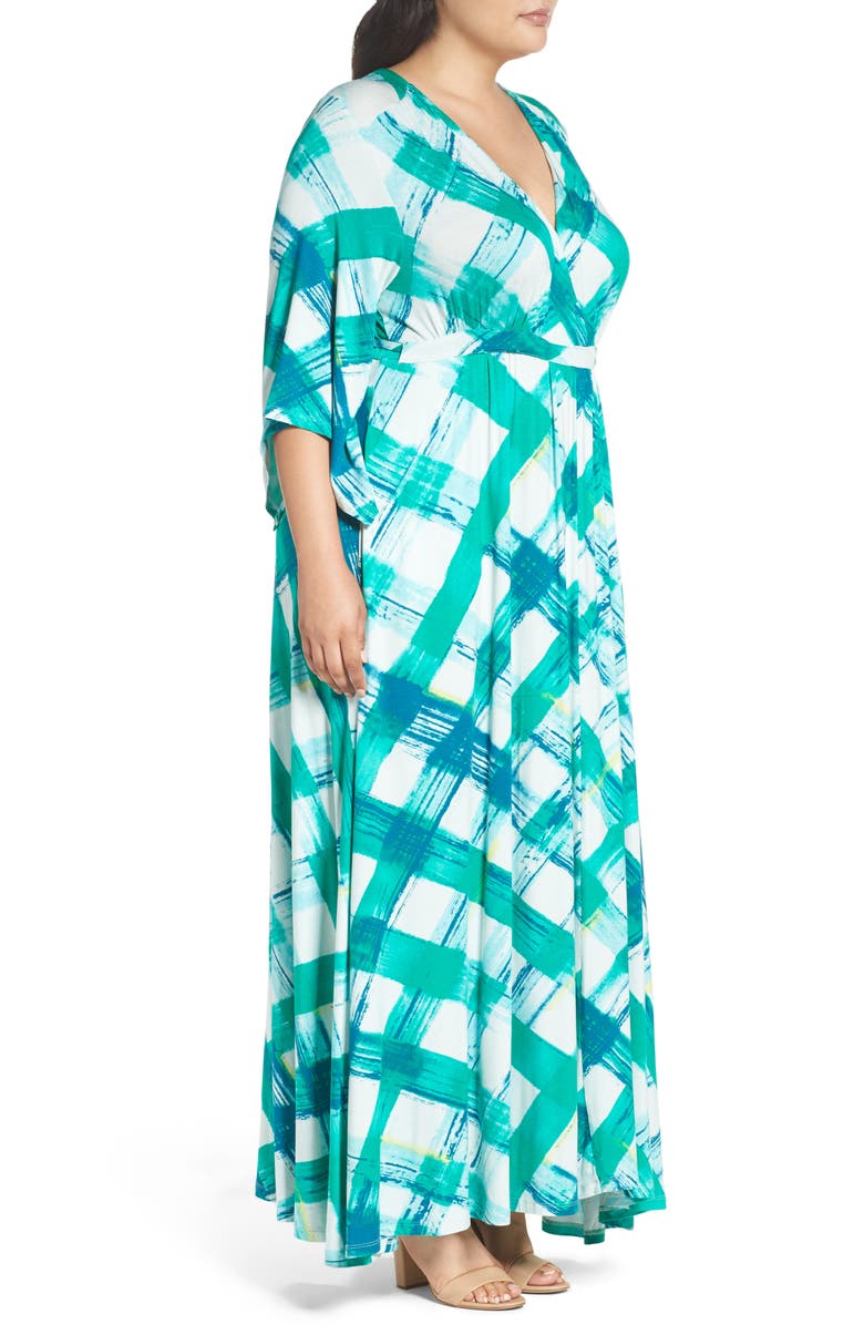 Melissa McCarthy Seven7 Print Empire Maxi Dress, Alternate, color,