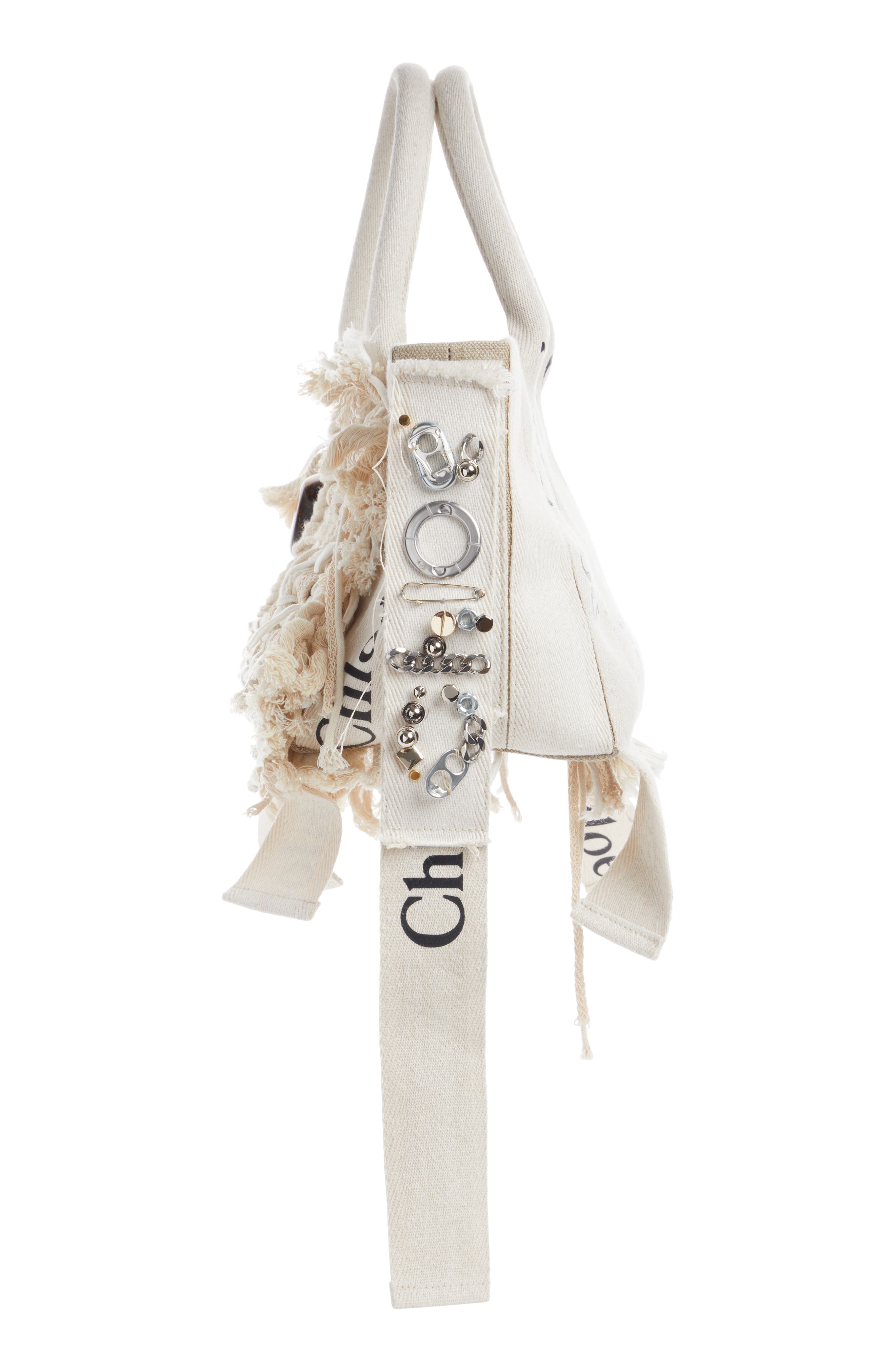 Chloé Medium Woody Woven Patch Tote, Alternate, color, 