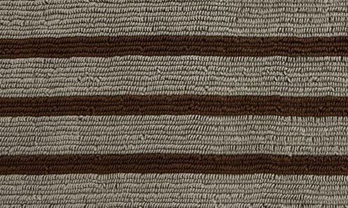 Parachute Resort Stripe Organic Cotton Bath Mat In Brown