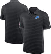 Nike Men's Nike Black Detroit Lions Sideline Victory Stripe Performance Polo