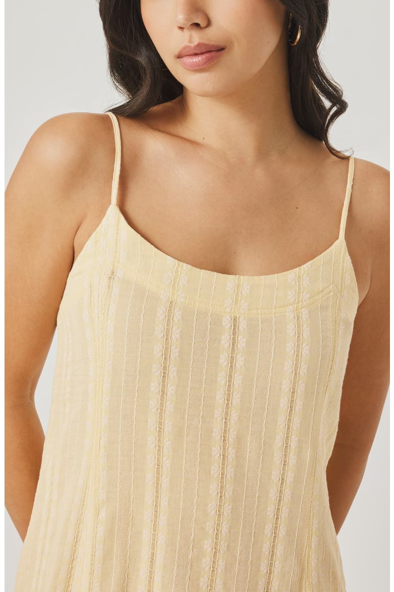 Meadow Embroidered Cotton Midi Sundress, Alternate, color, HONEYSUCKLE BEIGE