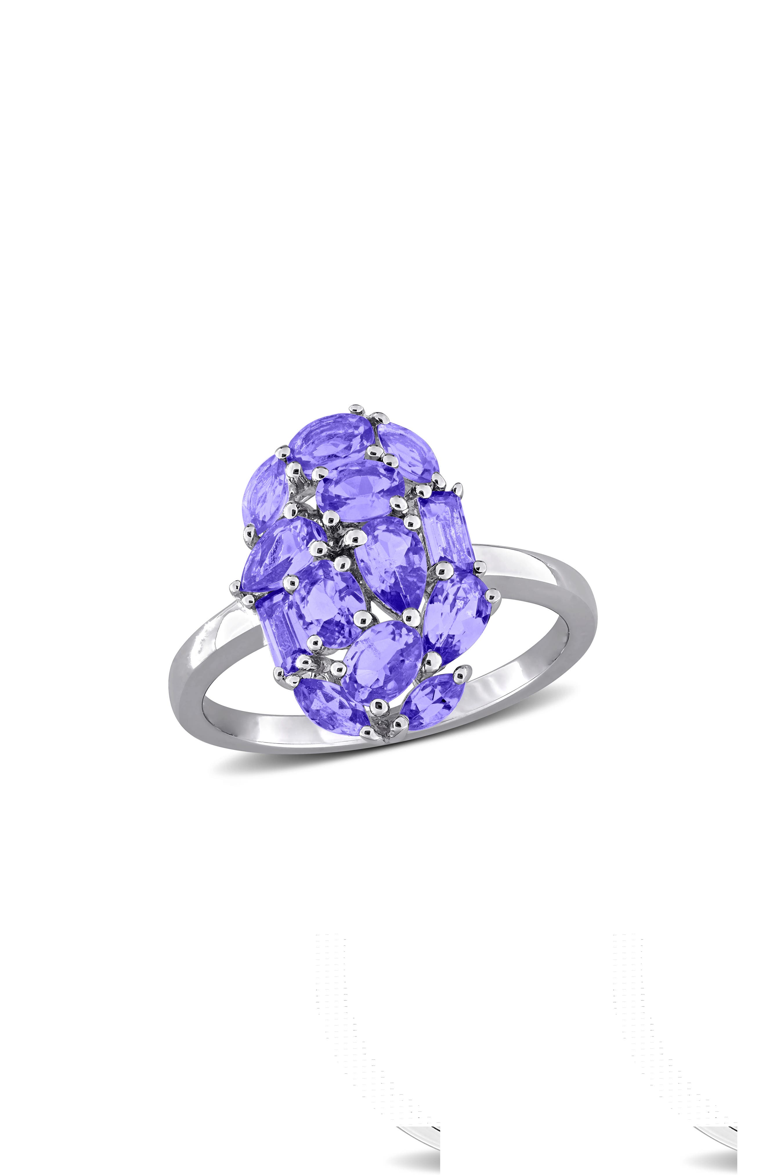 Multi-Shaped Tanzanite Statement Ring