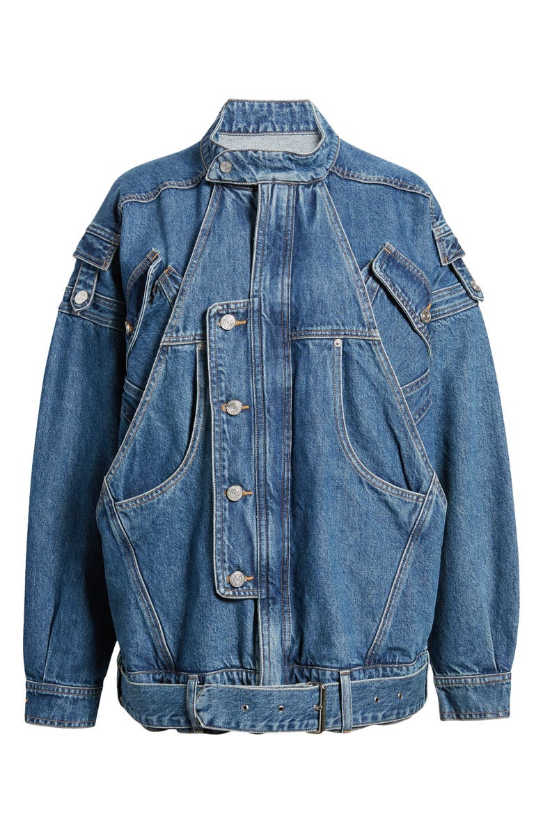 FRAME The MC Belted Denim Jacket, Alternate, color,