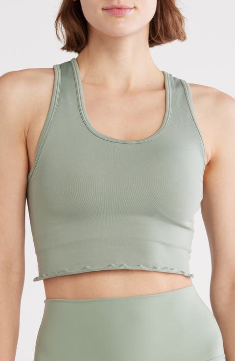 Seamless Hollywood Lettuce Edge Racerback Bralette