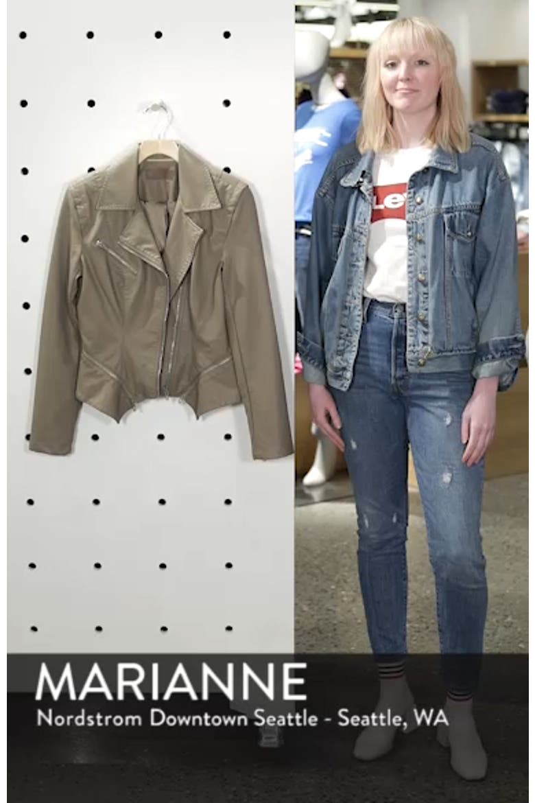 Faux Leather Moto Jacket video