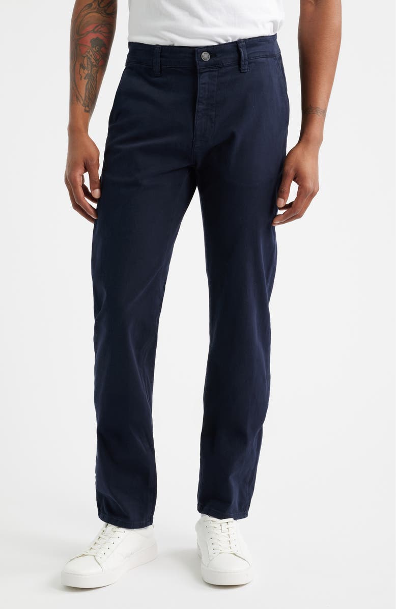 Mavi Jeans Milton Slim Straight Leg Chinos, Main, color, Dark Navy Casual Twill