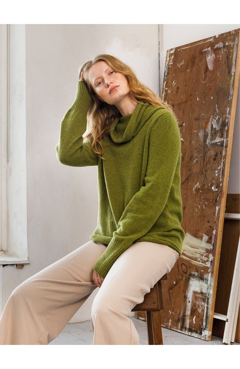 Celtic & Co. Supersoft Slouchy Cowl Neck Sweater, Alternate, color,