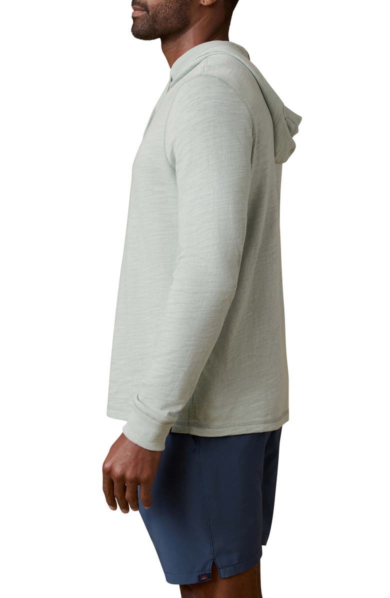 Faherty Sunwashed Organic Cotton Slub Hoodie, Alternate, color, Sea Break