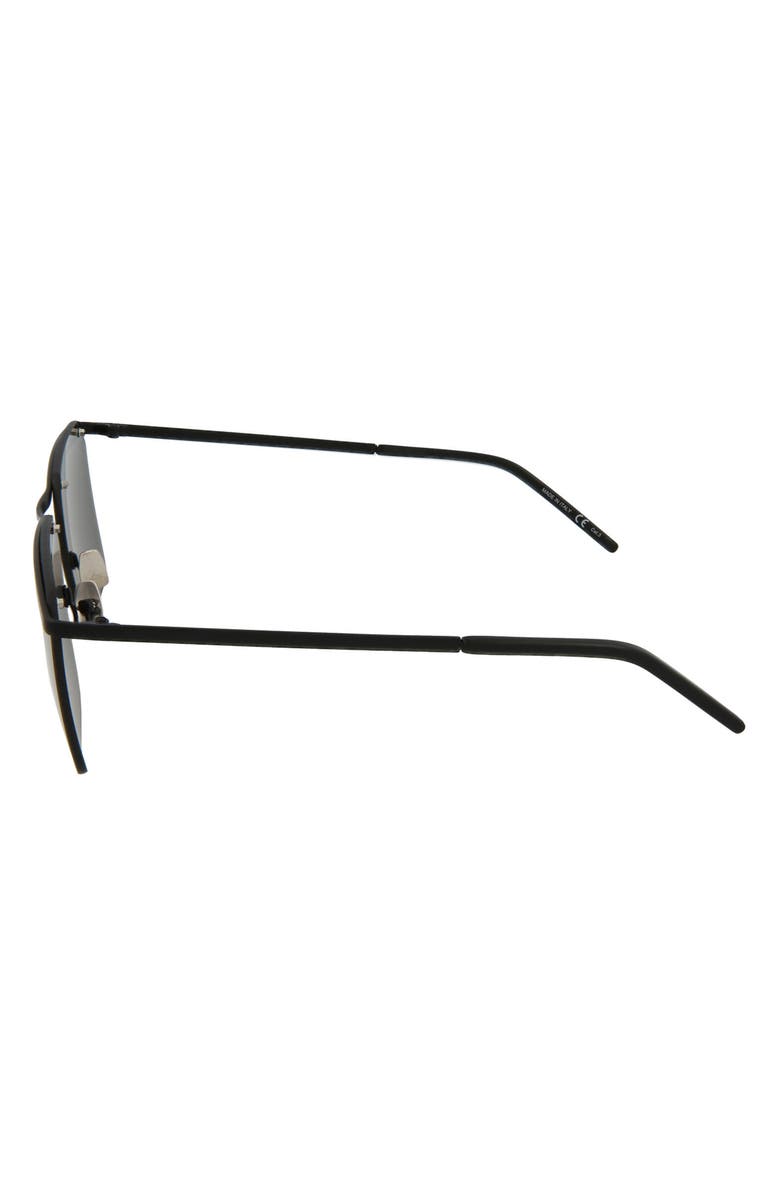 Saint Laurent 60mm Square/Rectangle Sunglasses, Alternate, color,