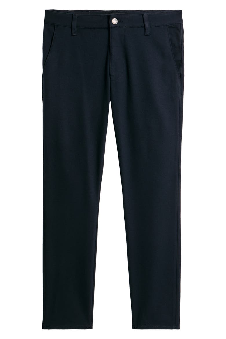 Milton Slim Fit Twill Pants, Alternate, color, NAVY FEATHER TWEED