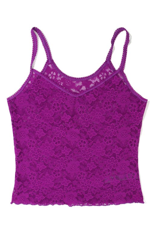 Hanky Panky Daily Lace Sheer Camisole In Purple