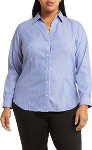 Jones New York Stripe Easy Care Shirt