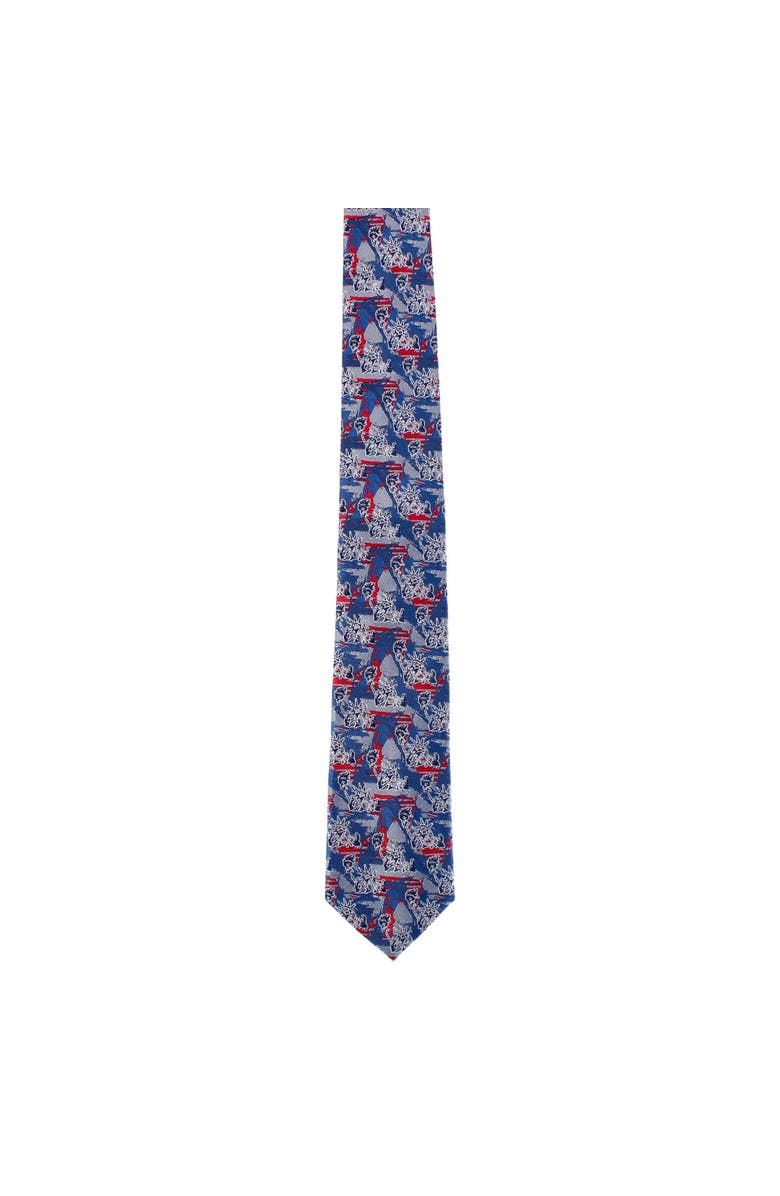 Trafalgar Freedom's Torch Patriotic Silk Novelty Necktie, Alternate, color, Multiple