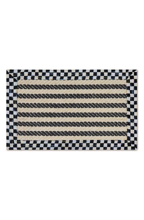 Courtly Check Herringbone Stripe Indoor Rug