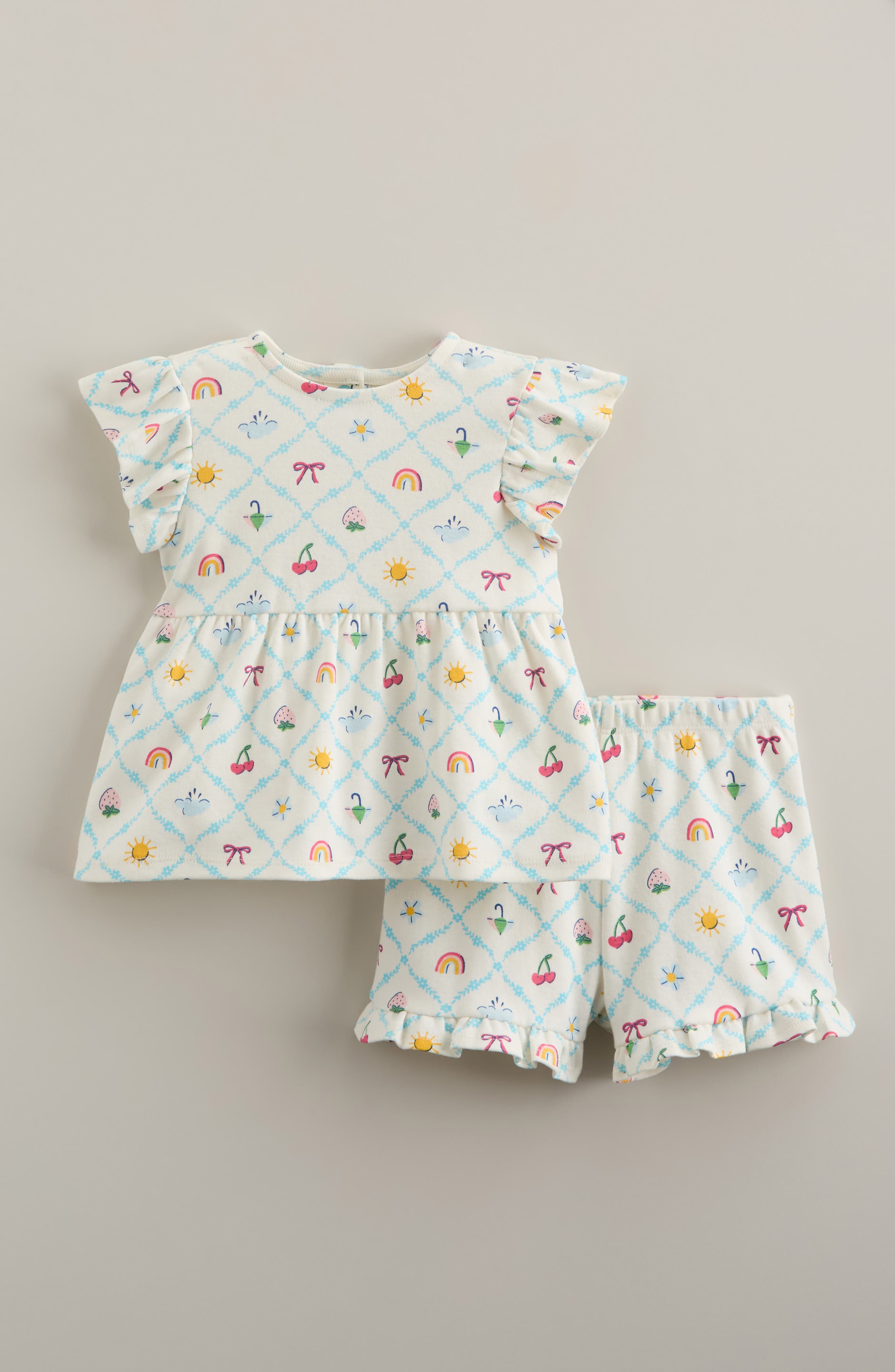 IVORY EGRET DIAGONAL FLORAL