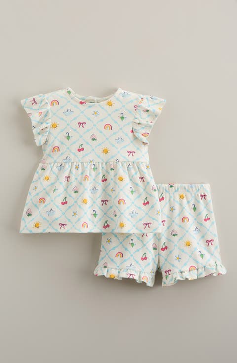 Flutter Cotton T-Shirt & Shorts Set (Baby)
