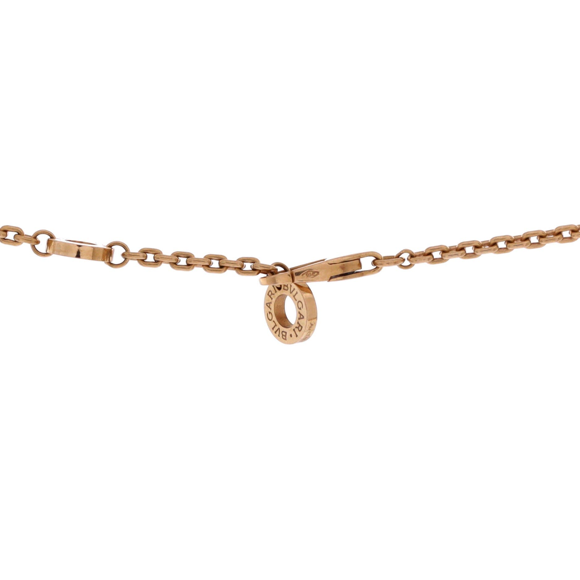 Serpenti Viper Pendant Necklace 18K Rose Gold with Carnelian and Diamonds, Alternate, color, Metallic Gold