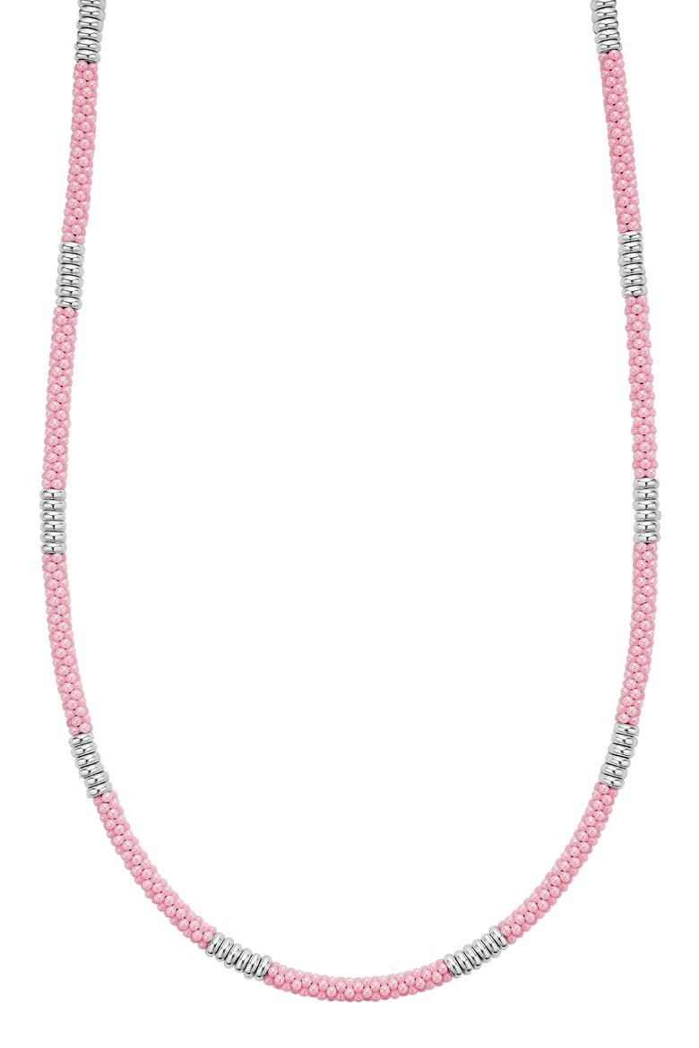 Pink Caviar Ceramic Station Necklace video