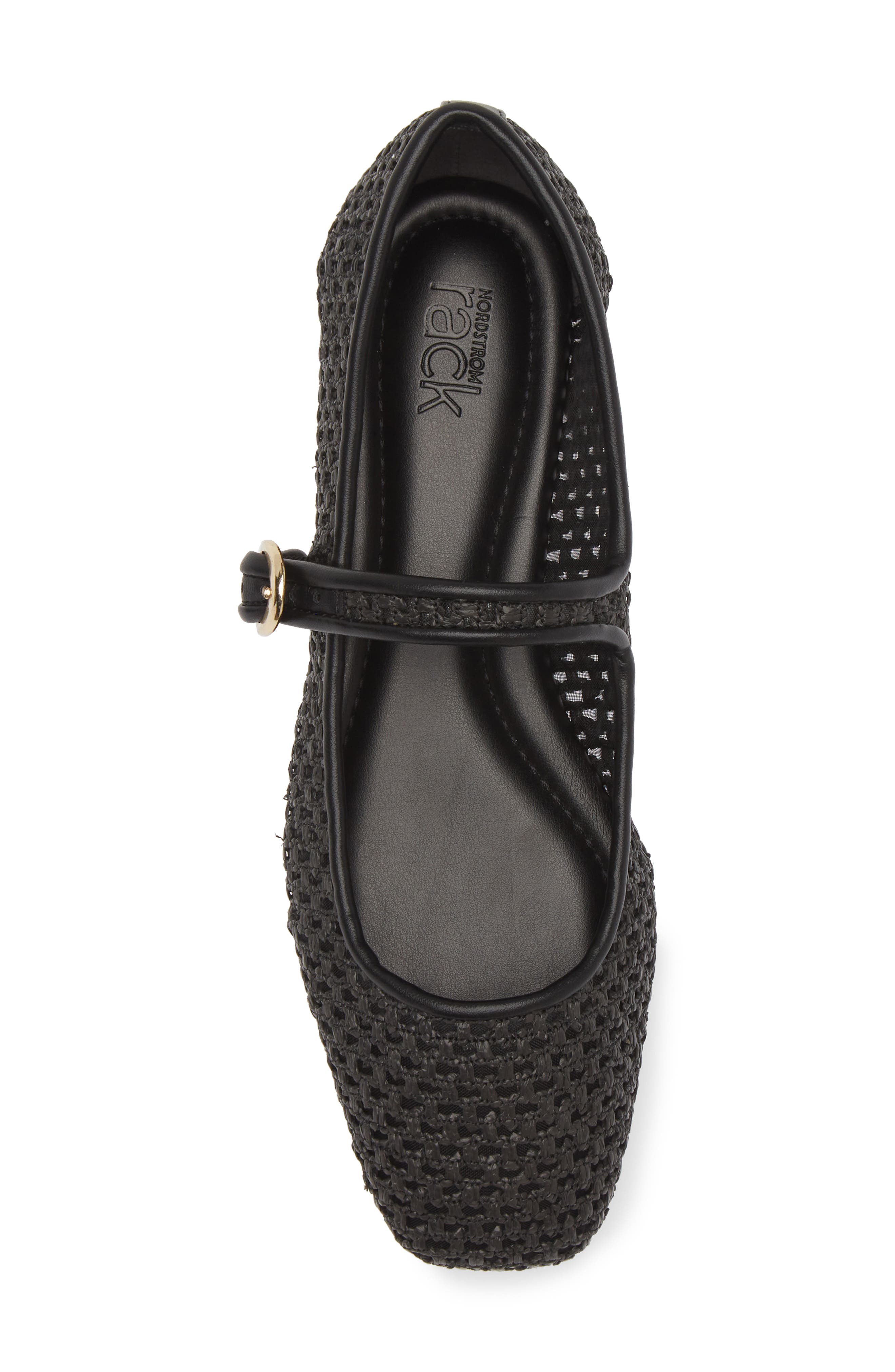 NORDSTROM RACK Acinda Mary Jane Flat, Alternate, color, Black
