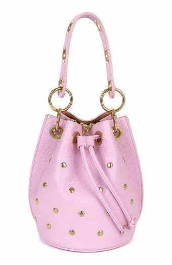 Paolina Studded Leather Bucket Bag