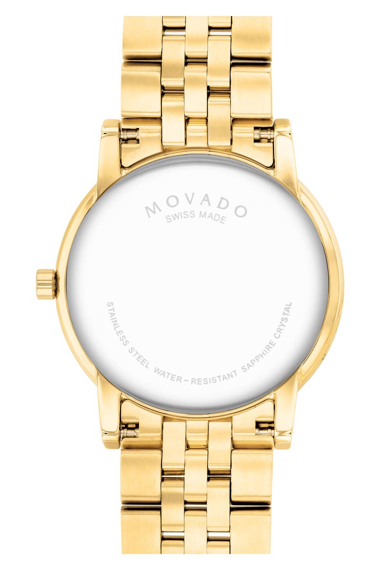 Museum Diamond Classic Bracelet Watch, 40mm, Alternate, color, GOLD