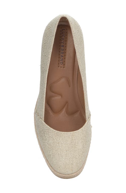 Shop Lucky Brand Imula Platform Wedge Espadrille In Natural