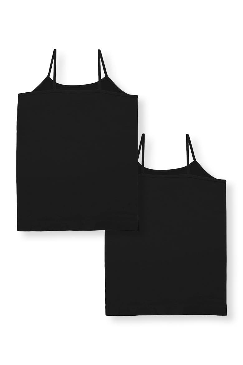 Two solid full cami - Big Kid, Main, color, Black