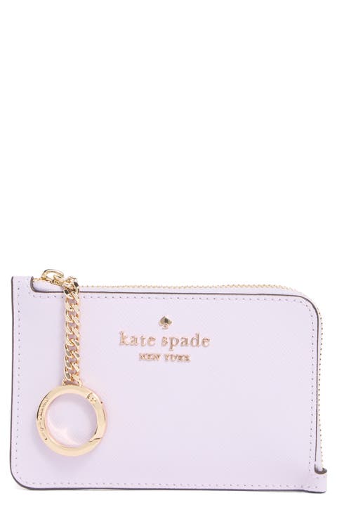 madison saffiano zip card case