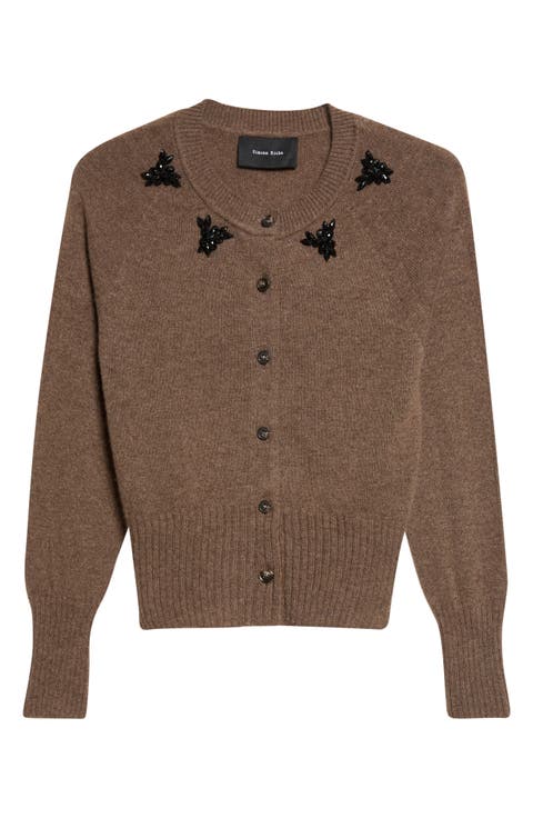 Embellished Cashmere Cardigan