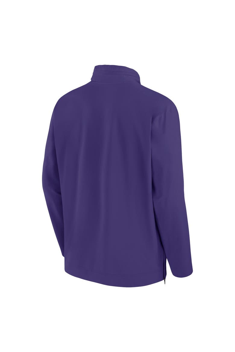 Men's Nike Purple TCU Horned Frogs 2024 Sideline Coach Quarter-Zip Hoodie Jacket, Alternate, color, Purple