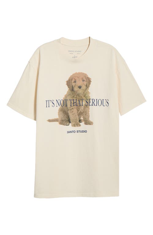 Santo Studio Not That Serious Cotton Graphic T-shirt In White
