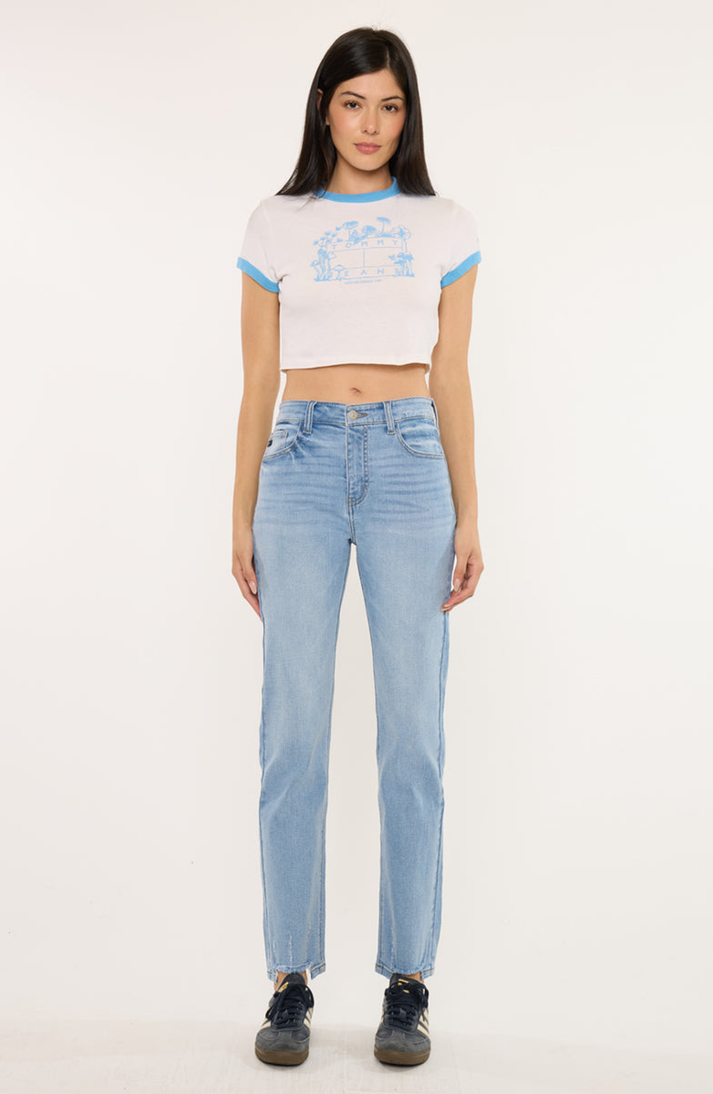 KanCan Breanne Essentials High Rise Straight Jeans, Main, color, Medium Wash