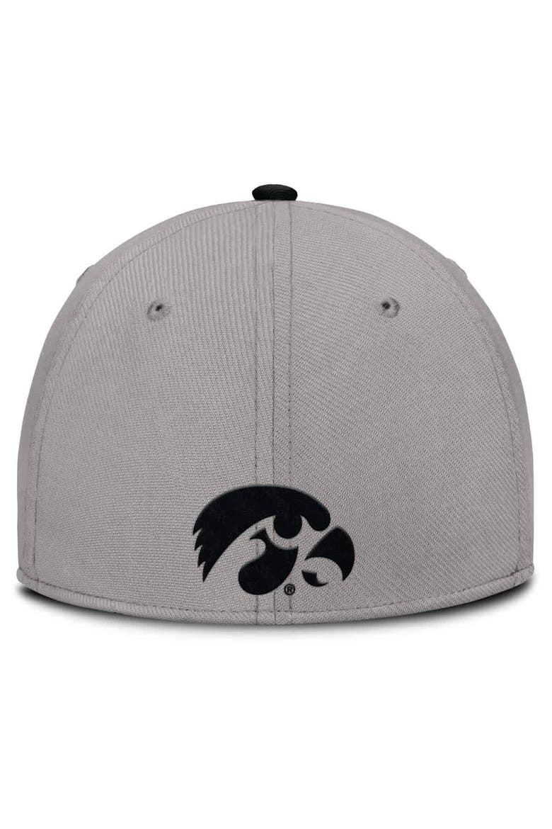 Men's Nike Gray Iowa Hawkeyes Rise Prep Performance Flex Hat, Alternate, color, Gray