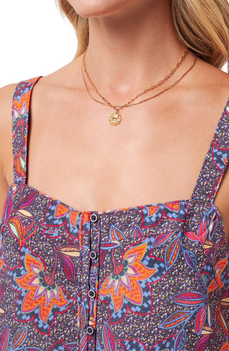 TravisMathew Savanna Button-Up Tank, Alternate, color, Persian Red Multi